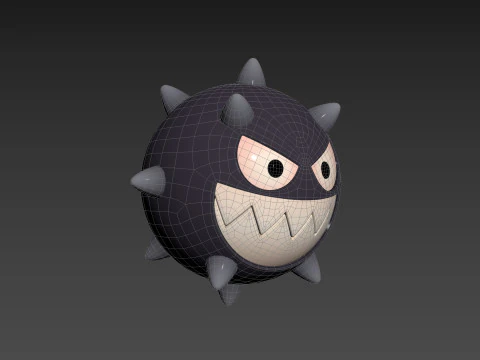 Character244 Spike Ball 3D Model