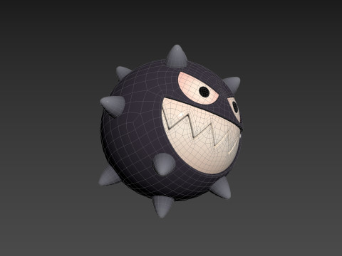 Character244 Spike Ball 3D 模型