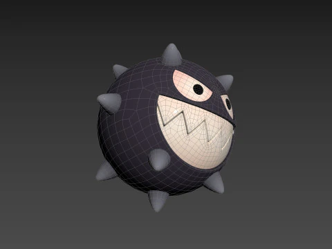 Character244 Spike Ball 3D Model
