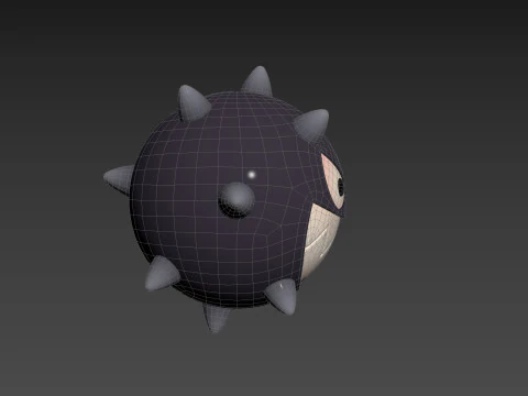 Character244 Spike Ball 3D Model