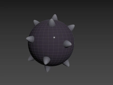 Character244 Spike Ball 3D Model