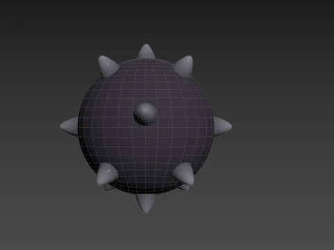 Character244 Spike Ball 3D Model