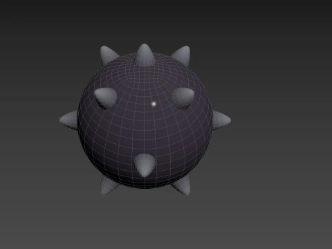 Character244 Spike Ball 3D Model