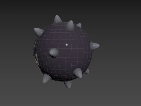 Character244 Spike Ball 3D Model