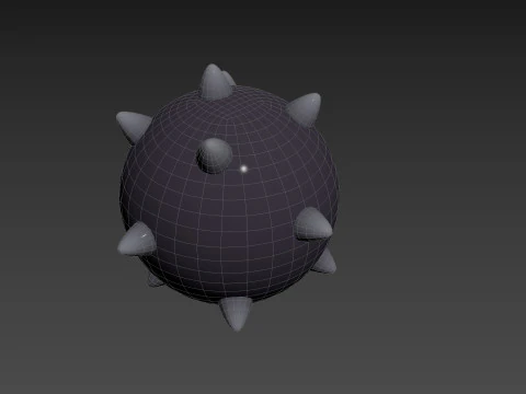 Character244 Spike Ball 3D Model