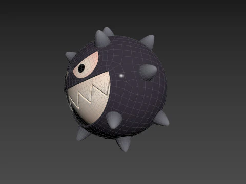 Character244 Spike Ball 3D Model