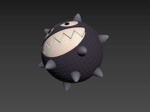 Character244 Spike Ball 3D Model