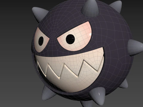 Character244 Spike Ball 3D Model