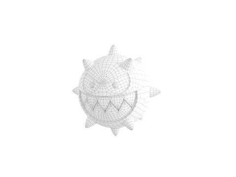 Character244 Spike Ball 3D Model