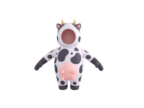 Prop232 Cow Suit 3D Модель