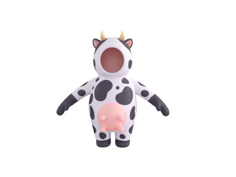 Prop232 Cow Suit 3D Model