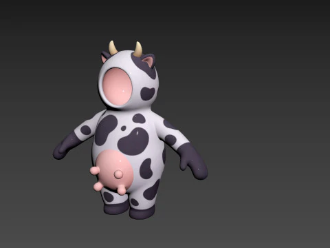 Prop232 Cow Suit 3D Model