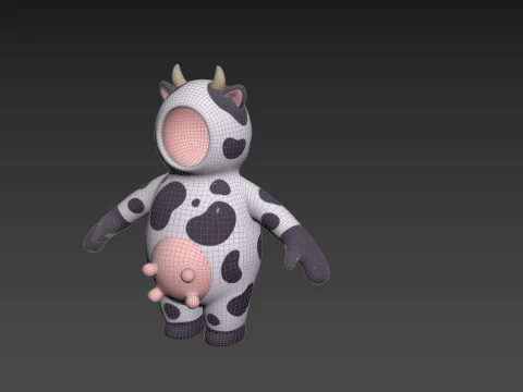 Prop232 Cow Suit 3D Model
