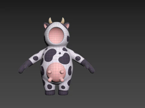 Prop232 Cow Suit 3D Model
