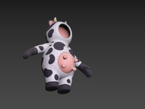Prop232 Cow Suit 3D Модель