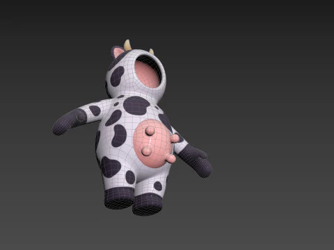 Prop232 Cow Suit 3D Model