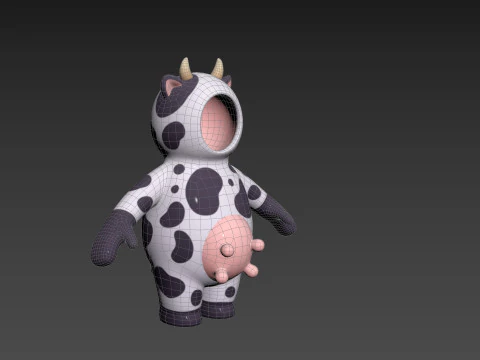 Prop232 Cow Suit 3D Model