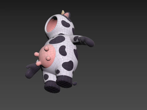 Prop232 Cow Suit 3D Model