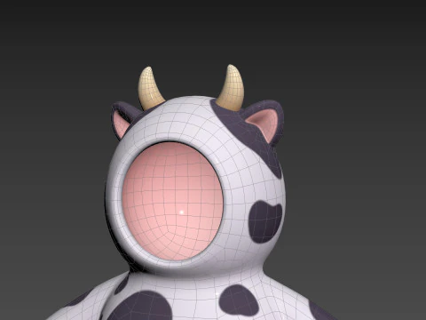 Prop232 Cow Suit 3D Model