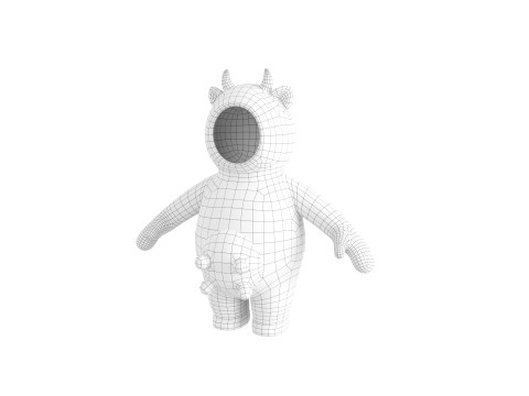 Prop232 Cow Suit 3D Модель
