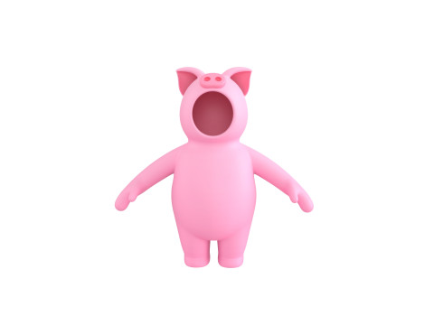 Prop233 Pig Suit 3D Модель