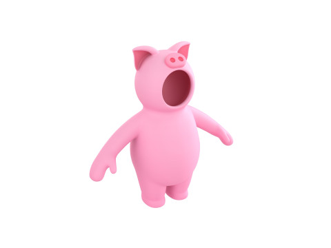Prop233 Pig Suit 3D Модель