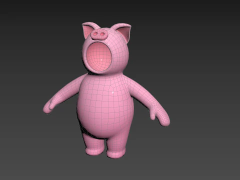 Prop233 Pig Suit 3D Model