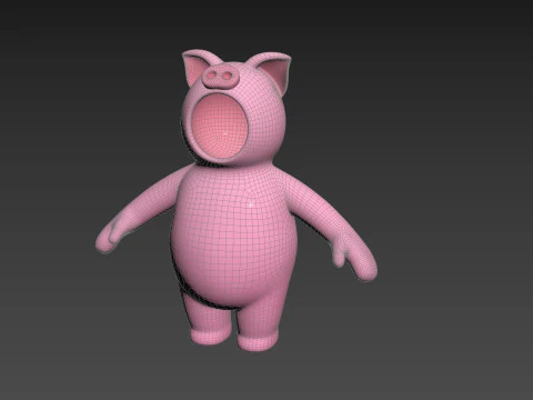 Prop233 Pig Suit 3D Model