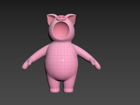 Prop233 Pig Suit 3D Модель