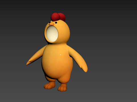 Prop234 Chicken Suit 3D-Modell