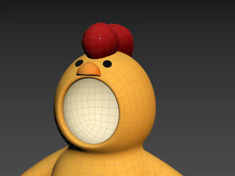 Prop234 Chicken Suit 3D Model