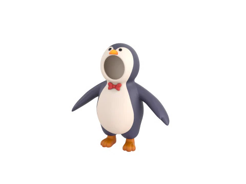 Prop235 Костюм Пингвина 3D Модель