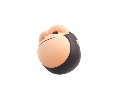 Prop238 Gorilla Head 3Dモデル
