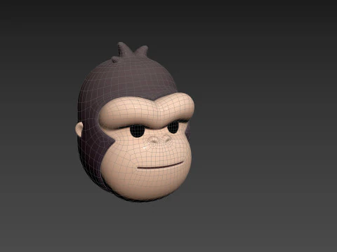 Prop238 Gorilla Head 3D Model