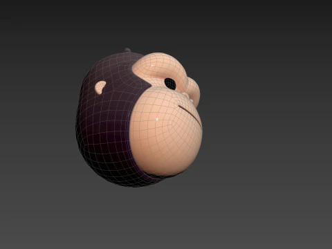 Prop238 Gorilla Head 3D Model