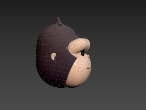 Prop238 Gorilla Head 3Dモデル