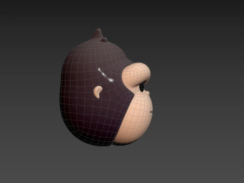 Prop238 Gorilla Head 3D Model