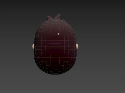Prop238 Gorilla Head 3D Model
