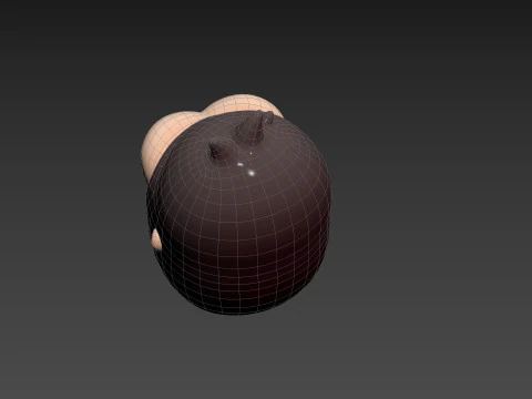 Prop238 Gorilla Head 3D Model