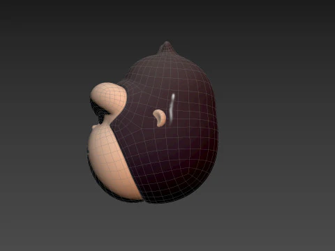 Prop238 Gorilla Head 3D Model