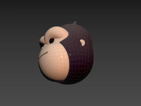 Prop238 Gorilla Head 3D Model