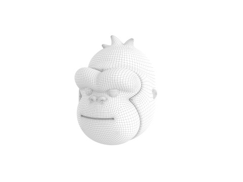 Prop238 Gorilla Head 3Dモデル