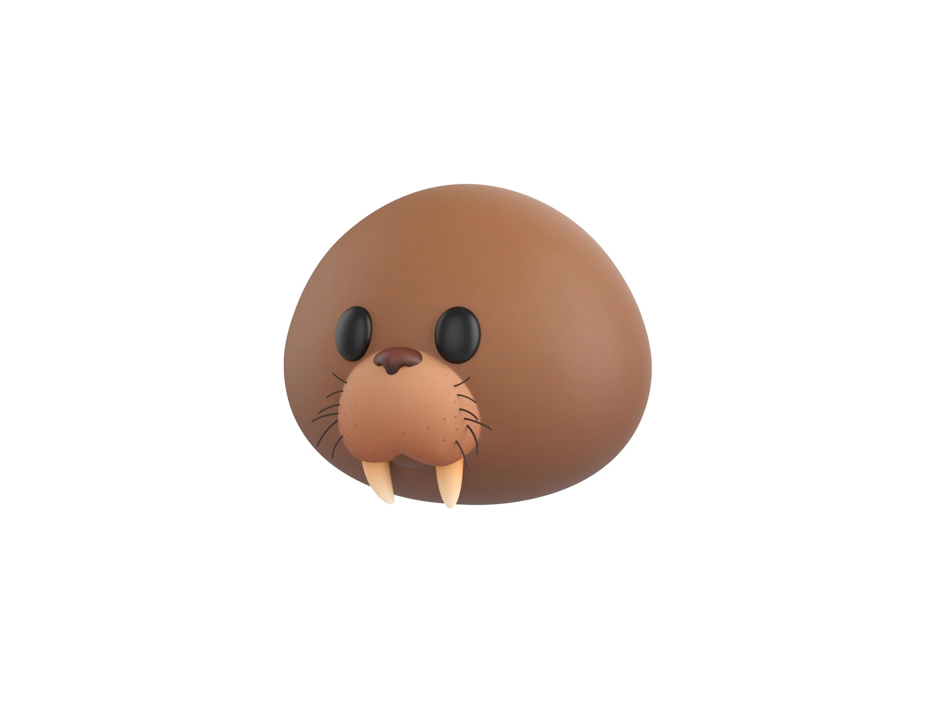 Prop239 Walrus Head 3D Model .c4d .max .obj .3ds .fbx .stl .blend