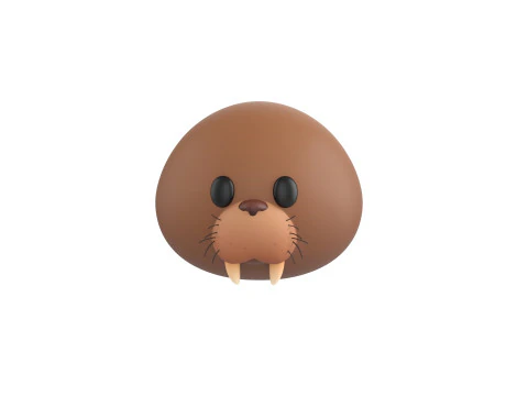 Prop239 Walrus Head 3D Model