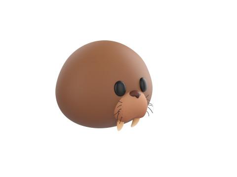 Prop239 Walrus Head 3D Модель