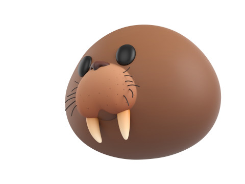Prop239 Walrus Head 3D Модель