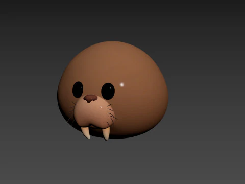 Prop239 Walrus Head 3D Model