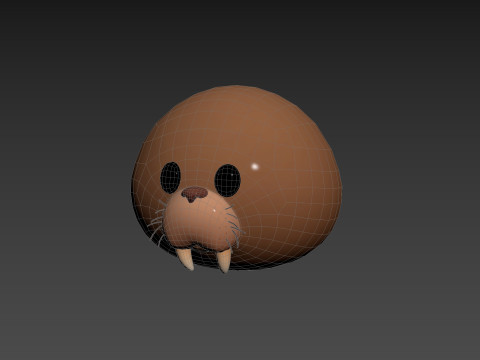 Prop239 Walrus Head 3D Модель