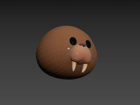Prop239 Walrus Head 3D Model