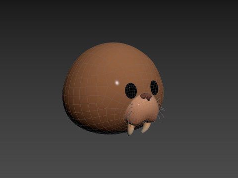 Prop239 Walrus Head 3D Модель